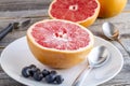 Fresh Organic Ruby Red Grapefruit Royalty Free Stock Photo