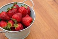 Fresh organic strawberries just harvested from the garden Royalty Free Stock Photo