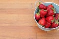 Fresh organic strawberries just harvested from the garden Royalty Free Stock Photo