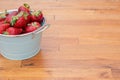 Fresh organic strawberries just harvested from the garden Royalty Free Stock Photo