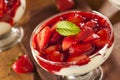 Fresh Organic Strawberry Fruit Parfait Royalty Free Stock Photo