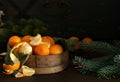 fresh organic tangerines christmas