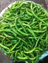 Fresh organic vegetable on street market stall Royalty Free Stock Photo