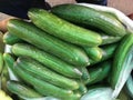 Fresh organic vegetable on street market stall Royalty Free Stock Photo