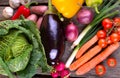 Fresh Organic Vegetable on wood table