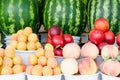 Fresh organic vegetables and fruits Royalty Free Stock Photo