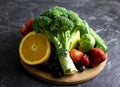 Fresh organic vegetables and variety  healthy  freshness  food, kitchen Royalty Free Stock Photo