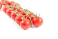 Fresh organic wet cherry tomatoes bunch Royalty Free Stock Photo