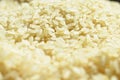 Fresh organic white raw rice grains texture, uncooked rice background Royalty Free Stock Photo
