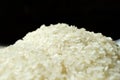 Fresh organic white raw rice grains texture, uncooked rice background Royalty Free Stock Photo