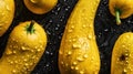 Fresh Organic Yellow Squash Vegetable Horizontal Background. Royalty Free Stock Photo