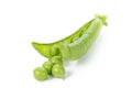 Fresh organic young peas Royalty Free Stock Photo