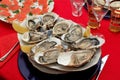 Fresh oyster appetizer