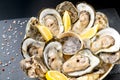 Fresh oyster with lemon