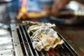 Fresh oysters at the food market. Fresh seafood appetizers