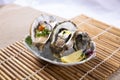 Fresh oysters with lemon (Nama Kaki) Royalty Free Stock Photo