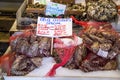 Fresh oysters in pike place market, Seattle Royalty Free Stock Photo