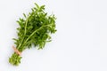 Fresh paddy rice herb on white Royalty Free Stock Photo