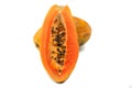 Fresh papaya isolated on white background Royalty Free Stock Photo