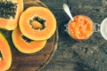 Fresh papaya natural facial mask