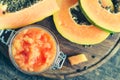 Fresh papaya natural facial mask