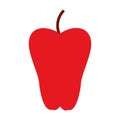 fresh paprika isolated icon