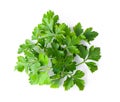 Fresh parsley herb isolated on white background Royalty Free Stock Photo