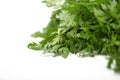 Fresh parsley isolated on a white background