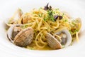 Spaghetti alle vongole with fresh clams