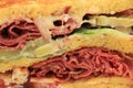 Fresh pastrami sandwich