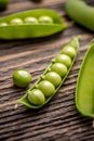 Fresh pea fruit Royalty Free Stock Photo