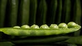 Fresh pea pod, closeup Royalty Free Stock Photo