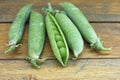 Fresh pea pods Royalty Free Stock Photo