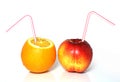 Fresh peach and orange Royalty Free Stock Photo