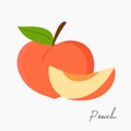 Fresh Peach Vector