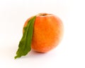 Fresh peach - white background Royalty Free Stock Photo