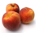 Fresh peaches isolated