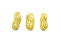 Fresh peanut isolated on white background Royalty Free Stock Photo