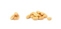 Fresh peanuts isolated Royalty Free Stock Photo