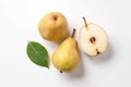 Fresh pear cutted. Generate Ai Royalty Free Stock Photo