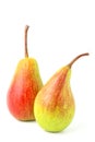 Fresh pear fruits isolated close up. Royalty Free Stock Photo