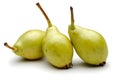 Fresh pear fruits isolated on white Royalty Free Stock Photo