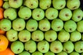 Fresh pears being sold in fruit market Royalty Free Stock Photo