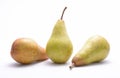 Fresh pears isolated on white background Royalty Free Stock Photo