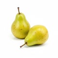 Fresh pears isolated on white background. Royalty Free Stock Photo
