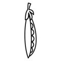 Fresh peas icon, outline style