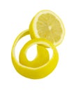 Fresh peeled lemon Royalty Free Stock Photo