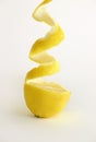 Fresh peeled lemon Royalty Free Stock Photo