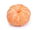 Fresh peeled mandarin isolated Royalty Free Stock Photo