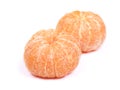 Fresh peeled mandarin isolated Royalty Free Stock Photo
